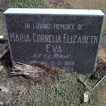 EVA Maria Cornelia Elizabeth nee V.D. MERWE 1888-1924
