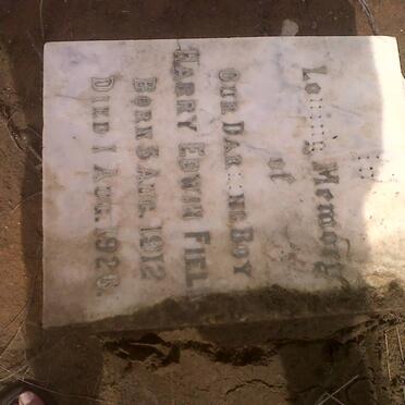 FIELD Harry Edwin 1912-1926