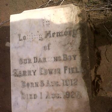 FIELD Harry Edwin 1912-1926