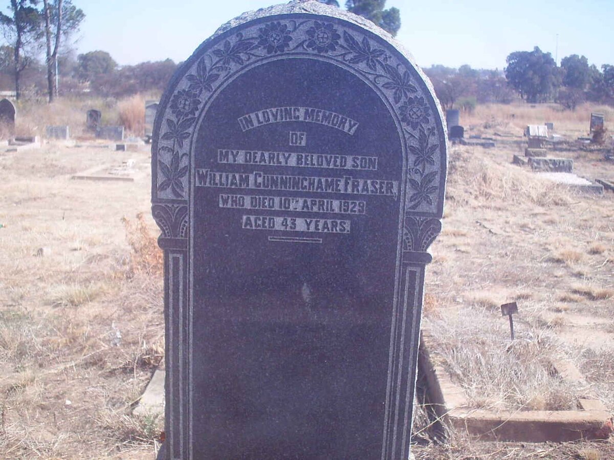 FRASER William Cunninghame -1929