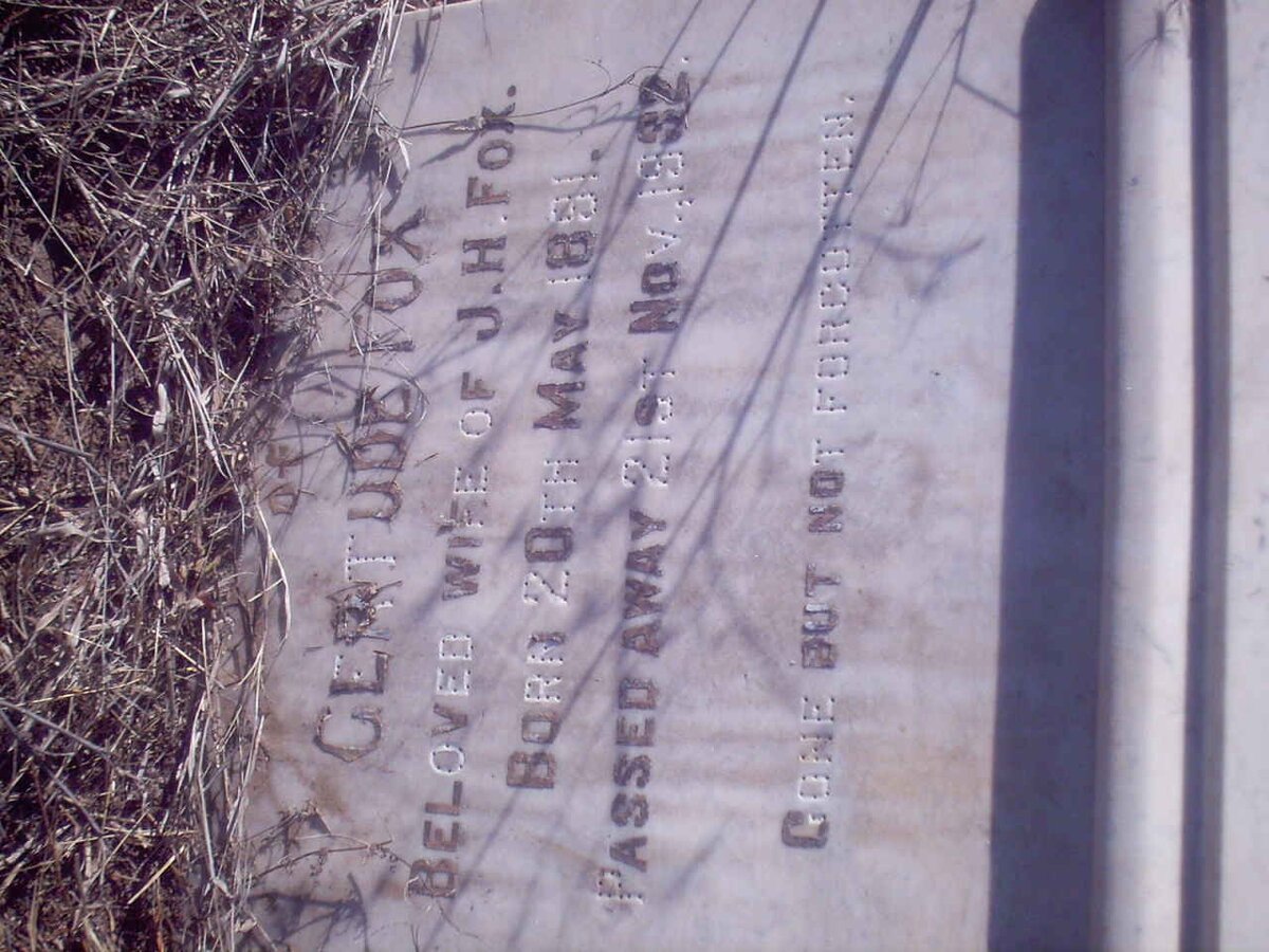 FOX Gertude 1891-1932