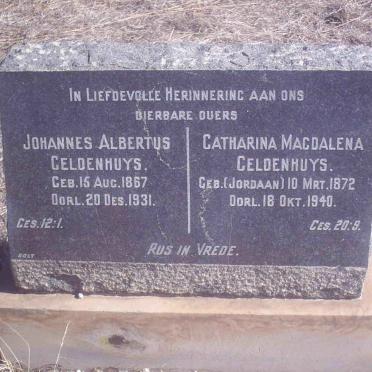 GELDENHUYS Johannes Albertus 1867-1931 &amp; Catharina Magdalena JORDAAN 1872-1940