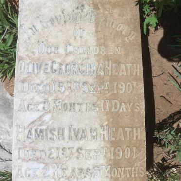 HEATH Olive Georgina -1901 :: HEATH Hamish Ivan -1901