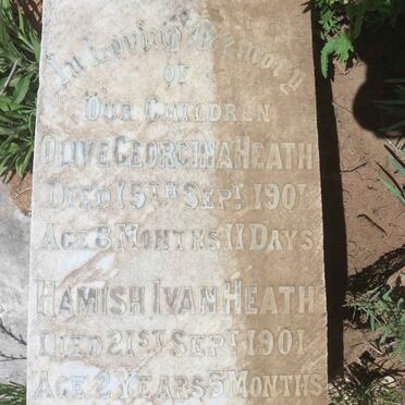 HEATH Olive Georgina -1901 :: HEATH Hamish Ivan -1901