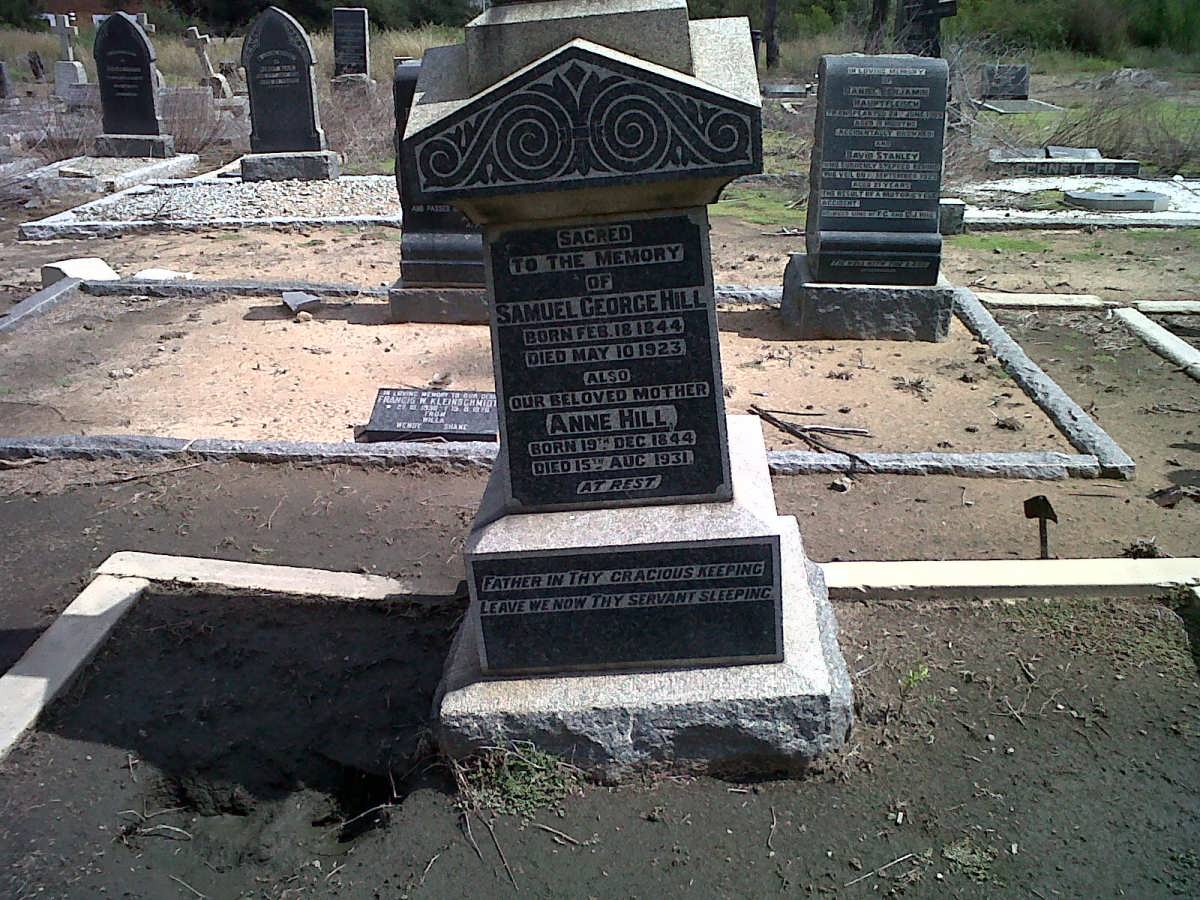 HILL Samuel George 1844-1923 &amp; Anne 1844-1931