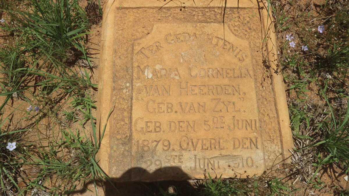 HEERDEN Maria Cornelia, van nee VAN ZYL 1879-1910