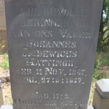 HATTINGH Johannes Lodewicus 1847-1917 