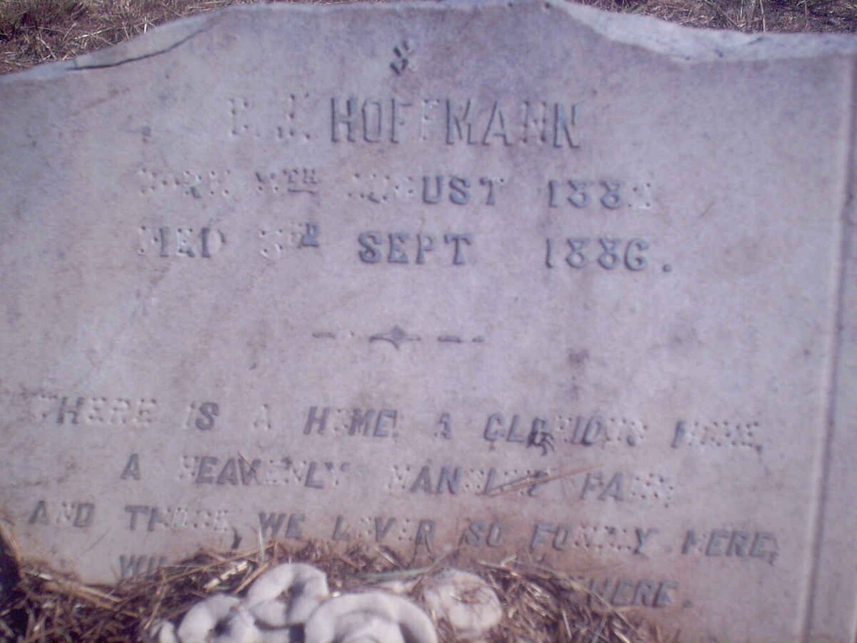 HOFFMANN C.K. 188?-1886