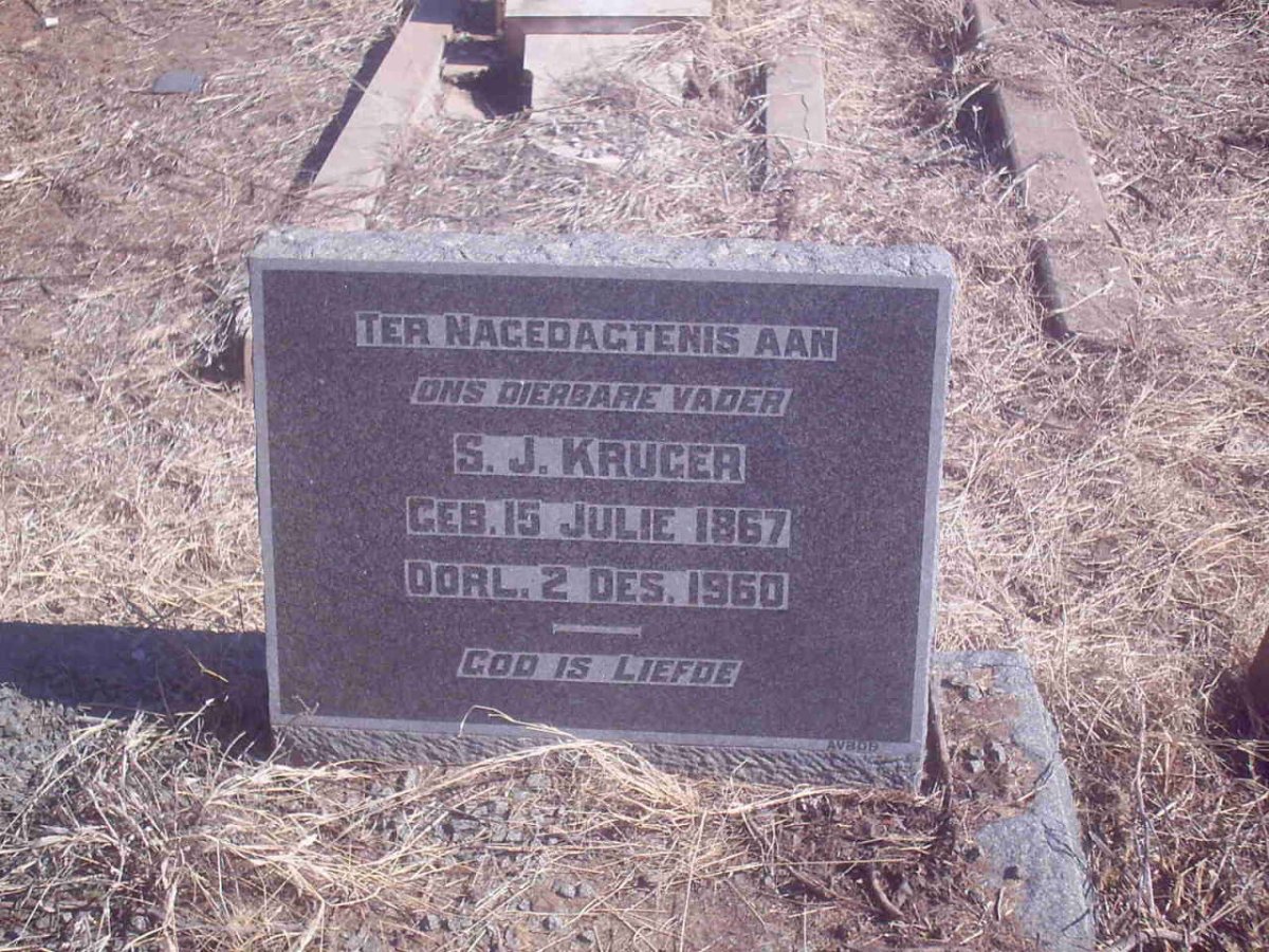 KRUGER S.J. 1867-1960