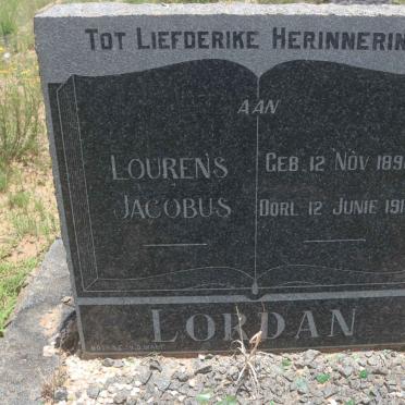 LORDAN Lourens Jacobus 1896-1914