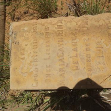 LANGE Maria Catharina, de 1918-1918