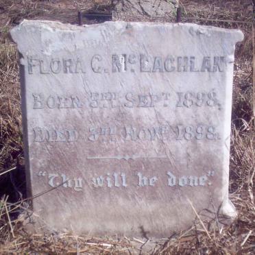 McLACHLAN Flora C. 1898-1898