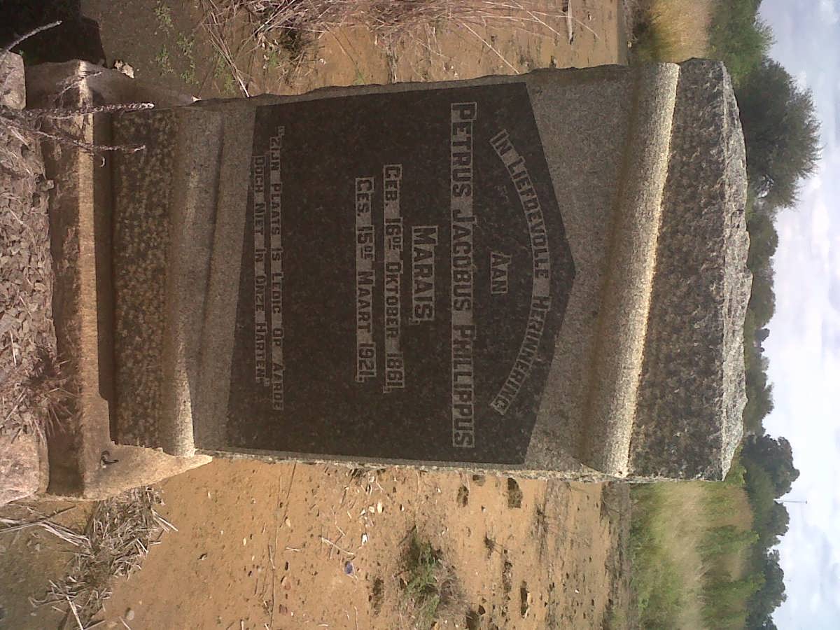 MARAIS Petrus Jacobus Phillippus 1861-1921