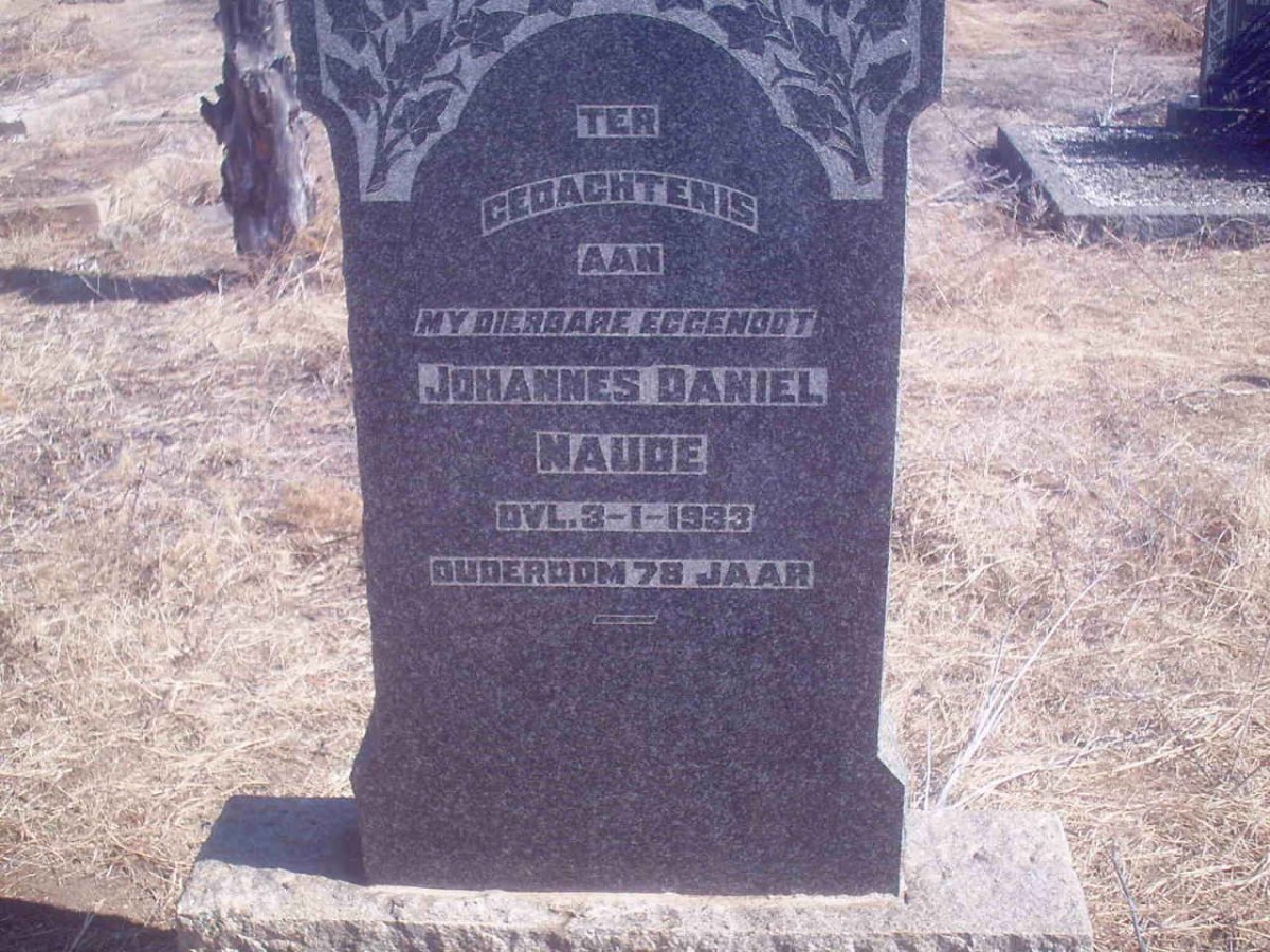 NAUDE Johannes Daniel -1933