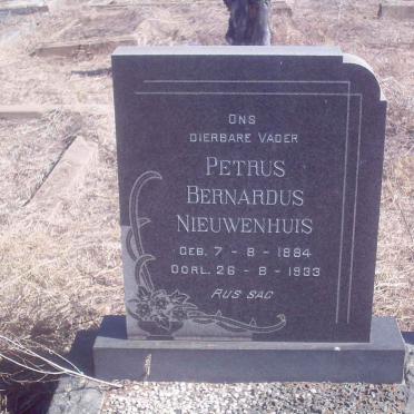 NIEUWENHUIS Petrus Bernardus 1884-1933