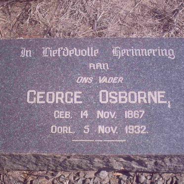 OSBORNE George 1867-1932