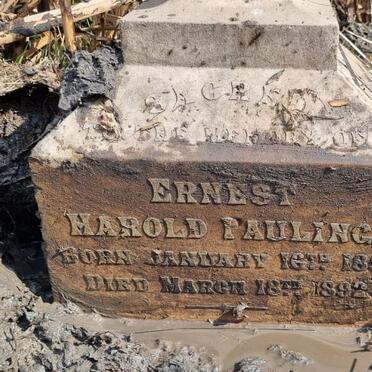 PAULING Ernest Harold 1891-1892