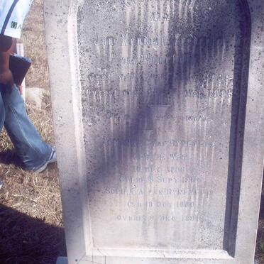 RYNEVELD Jan Hendrik Frederick 1848-1896 &amp; Johanna C. DE WET 1859-1915 :: RYNEVELD Sophia A., van 1880-1898