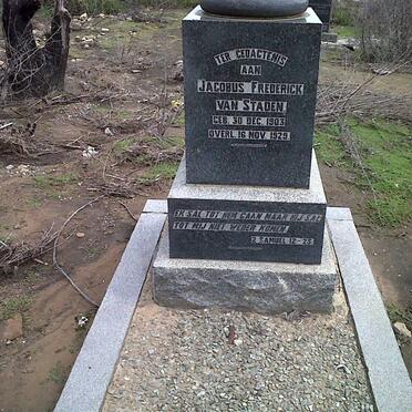 STADEN Jacobus Frederick, van 1903-1929