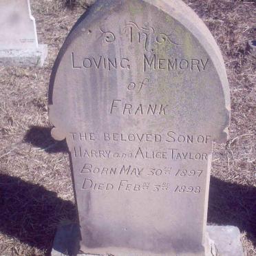 TAYLOR Frank 1897-1898