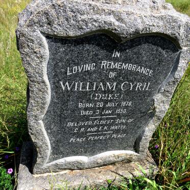 WATTS William Cyril 1878-1950
