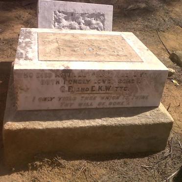 WATTS Claude Frederick -1904 :: WATTS Harold George Chapman -1886