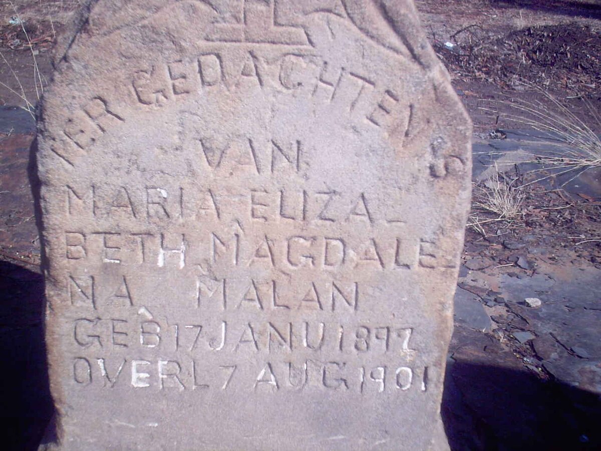 MALAN Maria Elizabeth Magdalena 189?-1901