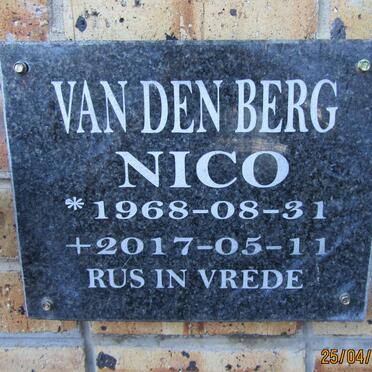 BERG Nico, van den 1968-2017
