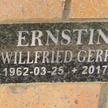 ERNSTING Willfried Gerhard 1962-2017