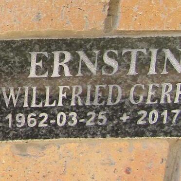 ERNSTING Willfried Gerhard 1962-2017