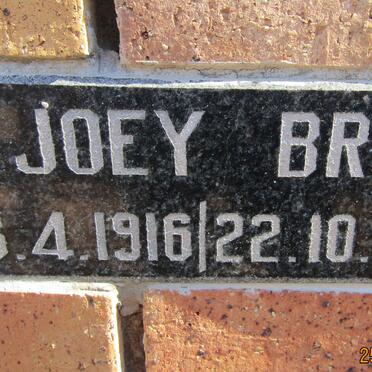 BRITS Joey 1916-2010