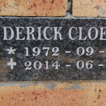 CLOETE Derick 1972-2014