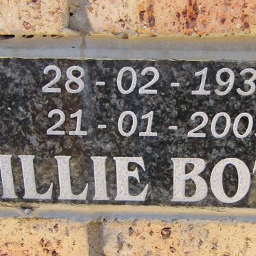 BOTES Cillie 1931-2009