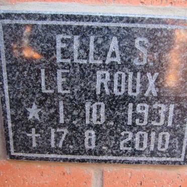 ROUX Ella S., le 1931-2010