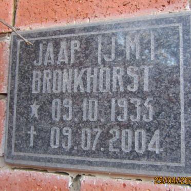 BRONKHORST J.M. 1935-2004