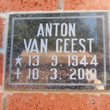 GEEST Anton, van 1944-2010