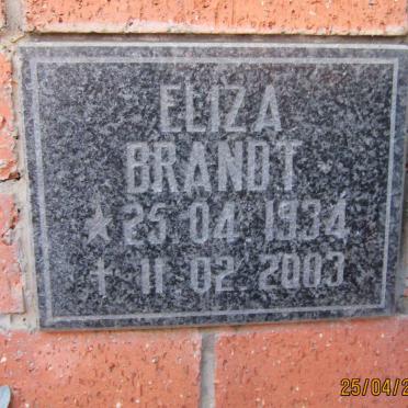 BRANDT Eliza 1934-2003
