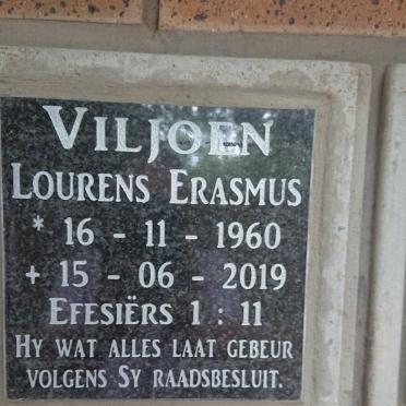 VILJOEN Lourens Erasmus 1960-2019