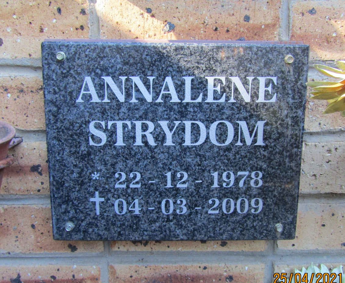 STRYDOM Annalene 1978-2009