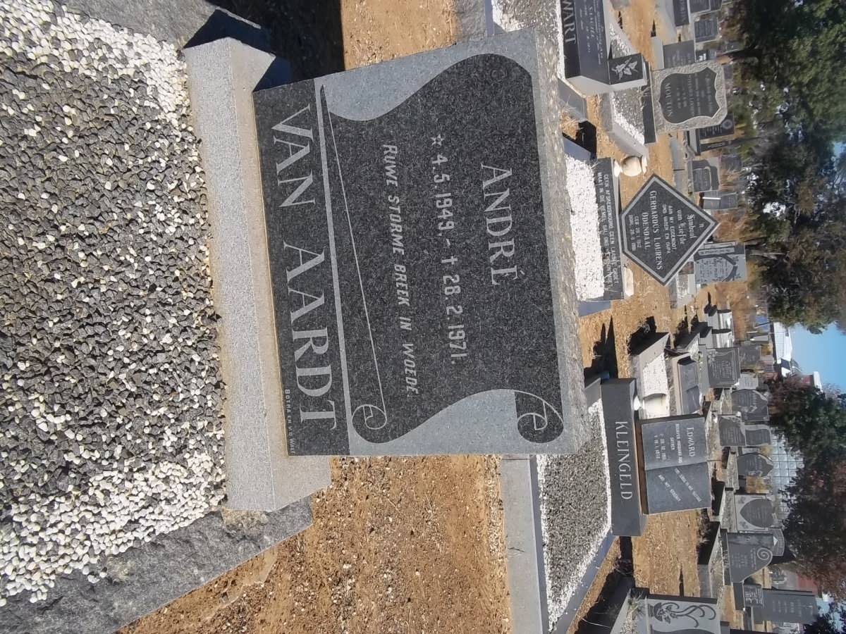 AARDT André, van 1949-1971