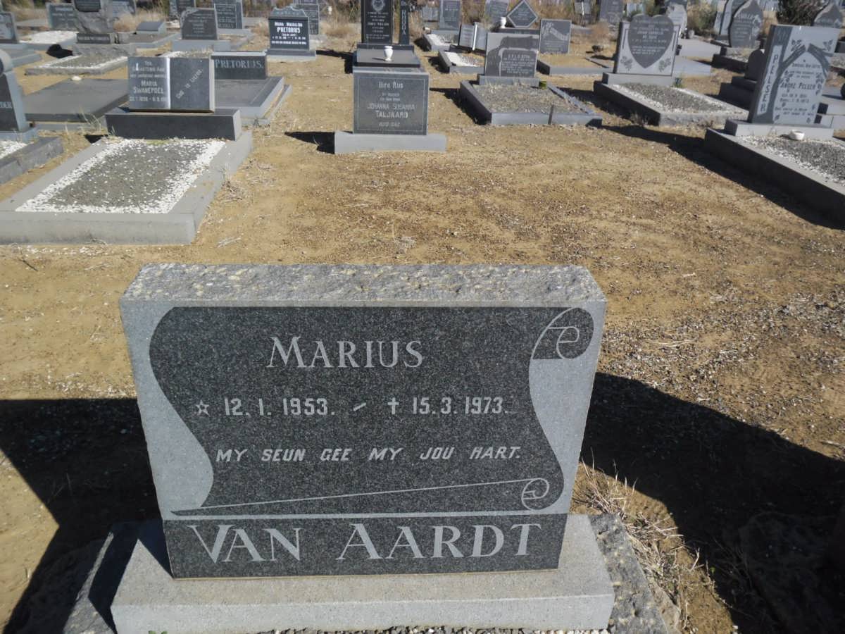 AARDT Marius, van 1953-1973