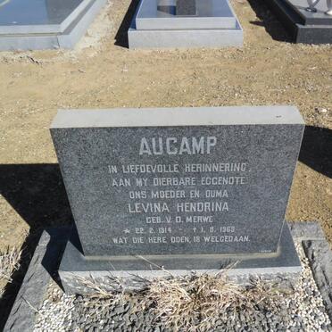 AUCAMP Levina Hendrina nee V.D.MERWE 1914-1969