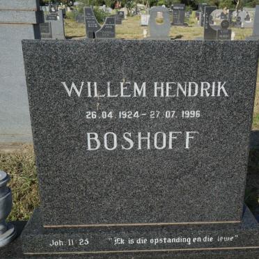 BOSHOFF Willem Hendrik 1924-1996