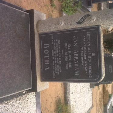 BOTHA Jan Abraham 1888-1963