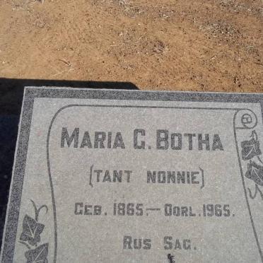 BOTHA Maria G. 1865-1965