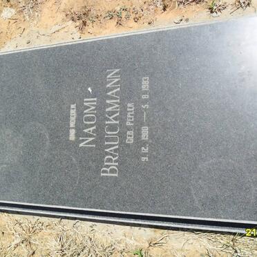 BRAUCKMANN Naomi nee PEPLER 1900-1983