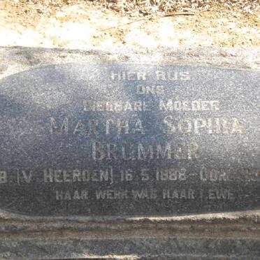 BRUMMER Christoffel Jacobus Viljoen 1889-1959 &amp; Martha Sophia V. HEERDEN 1888-195?