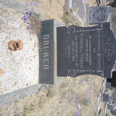 BRUWER Barbara nee MEINTJES 1911-1958