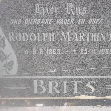 BRITS Rudolph Marthinus 1883-1969