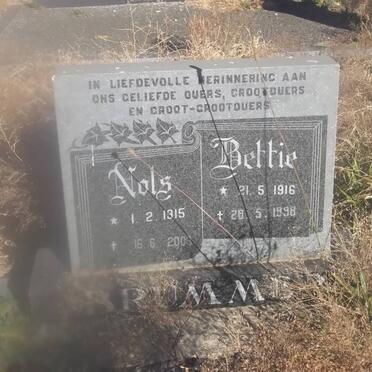 BRUMMER Nols 1915-2003 &amp; Bettie 1916-1998